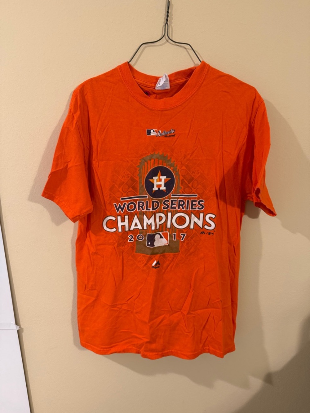Port and Company Orange Houston Astros World Series Champions Graphic Tee